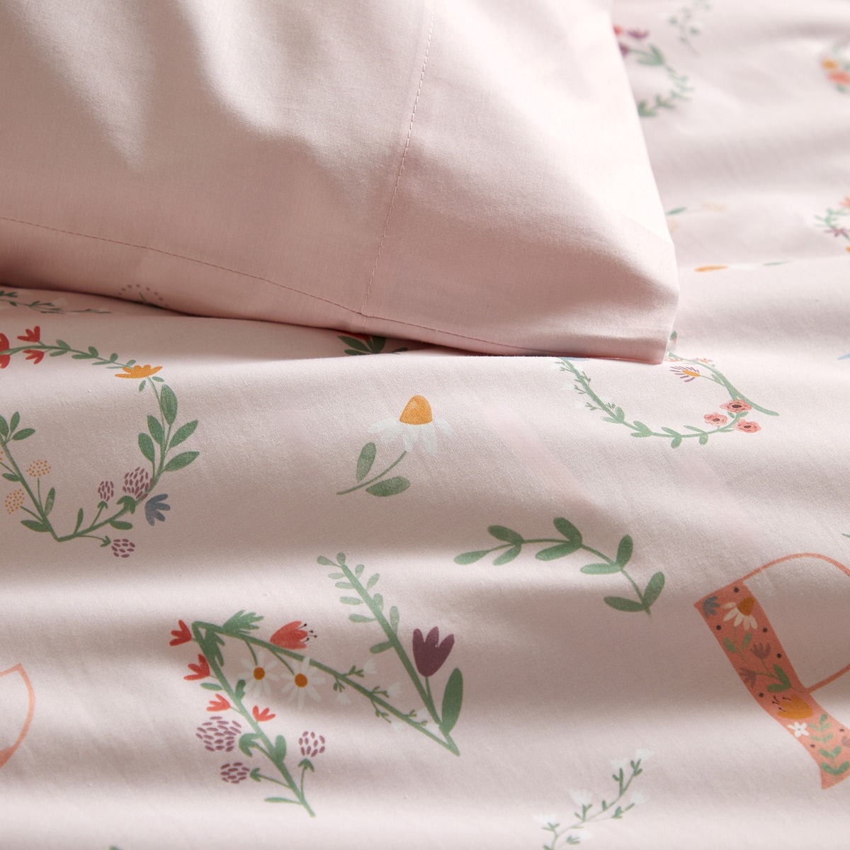 Conjunto de Capa de Edredão de Algodão Flora Minihome Multicolor-4