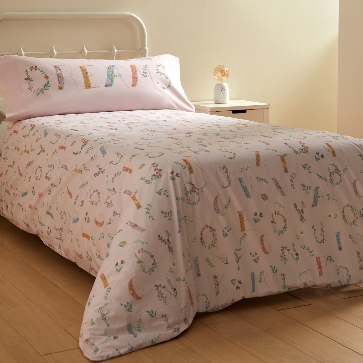 Conjunto de Capa de Edredão de Algodão Flora Minihome Multicolor-1