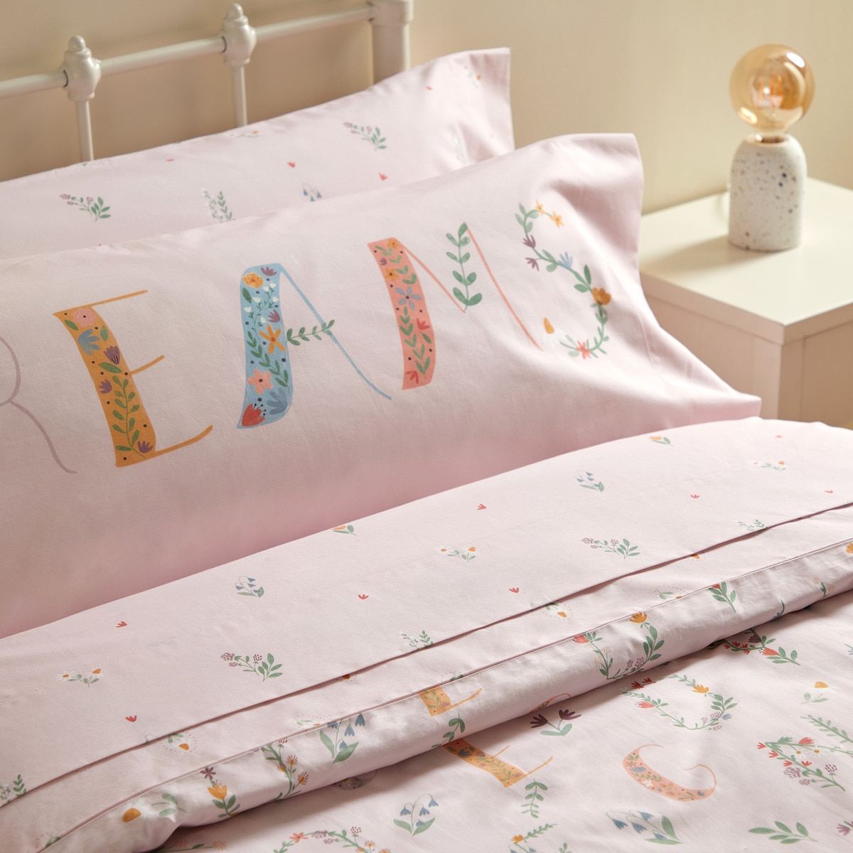 Conjunto de Capa de Edredão de Algodão Flora Minihome Multicolor-7
