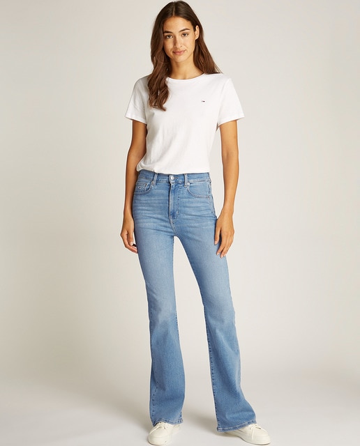 Imagen 0 de Vaquero de mujer flare fit de tiro alto
