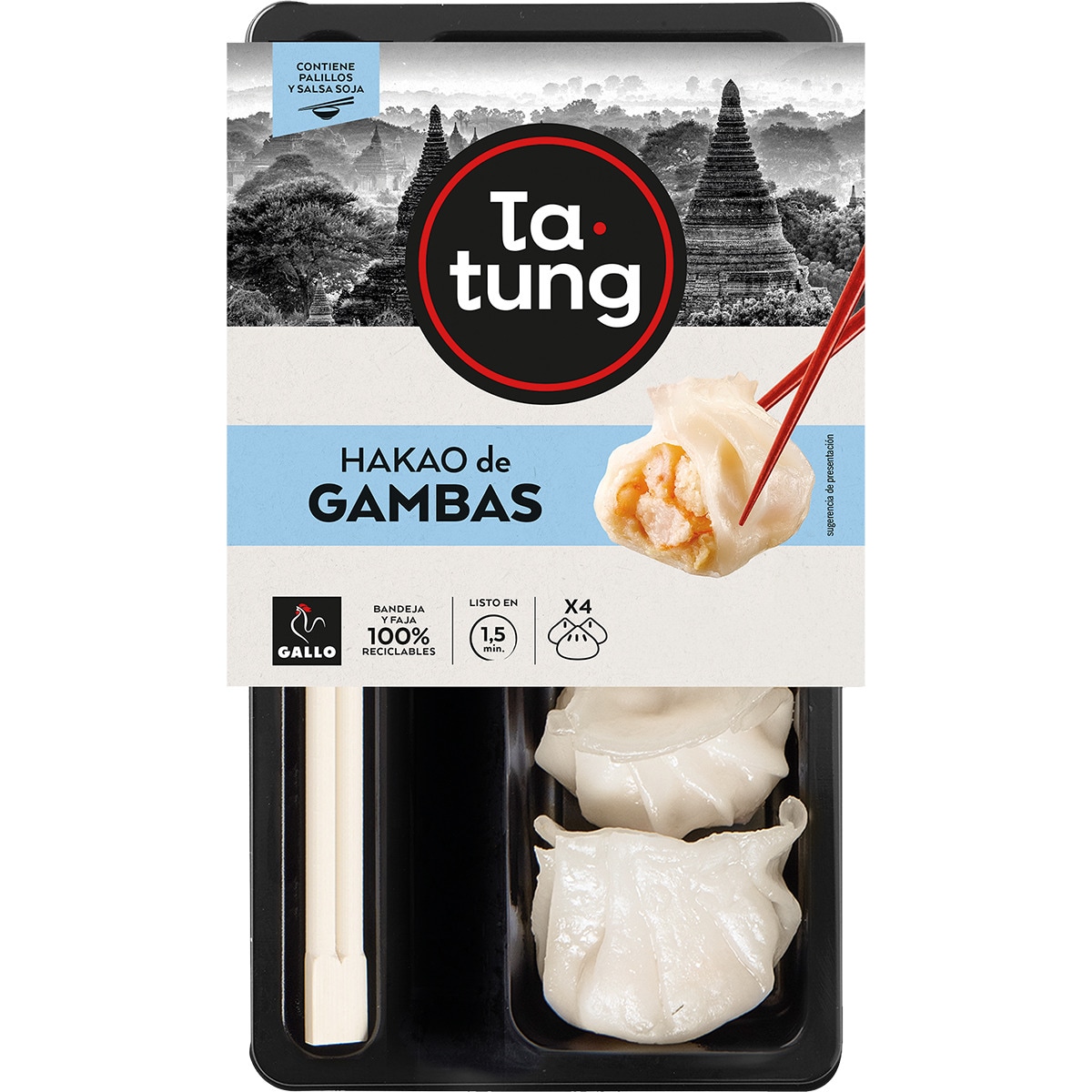 hakao de gambas 4 unidades envase 127 g