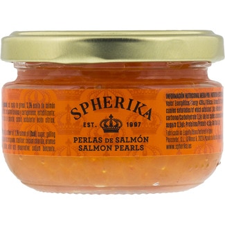 perlas de salmón tarro 100 g - Spherika Gourmet