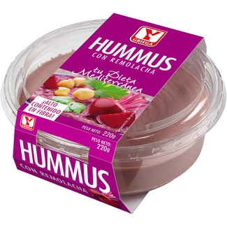 hummus con remolacha sin gluten sin lactosa tarrina 220 g - Ygriega