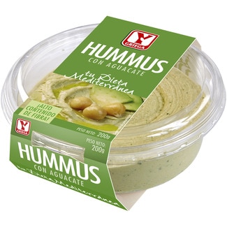 hummus con aguacate sin gluten sin lactosa tarrina 200 g - Ygriega