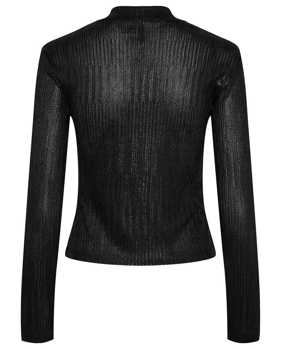 Top de Manga Comprida Preto-5