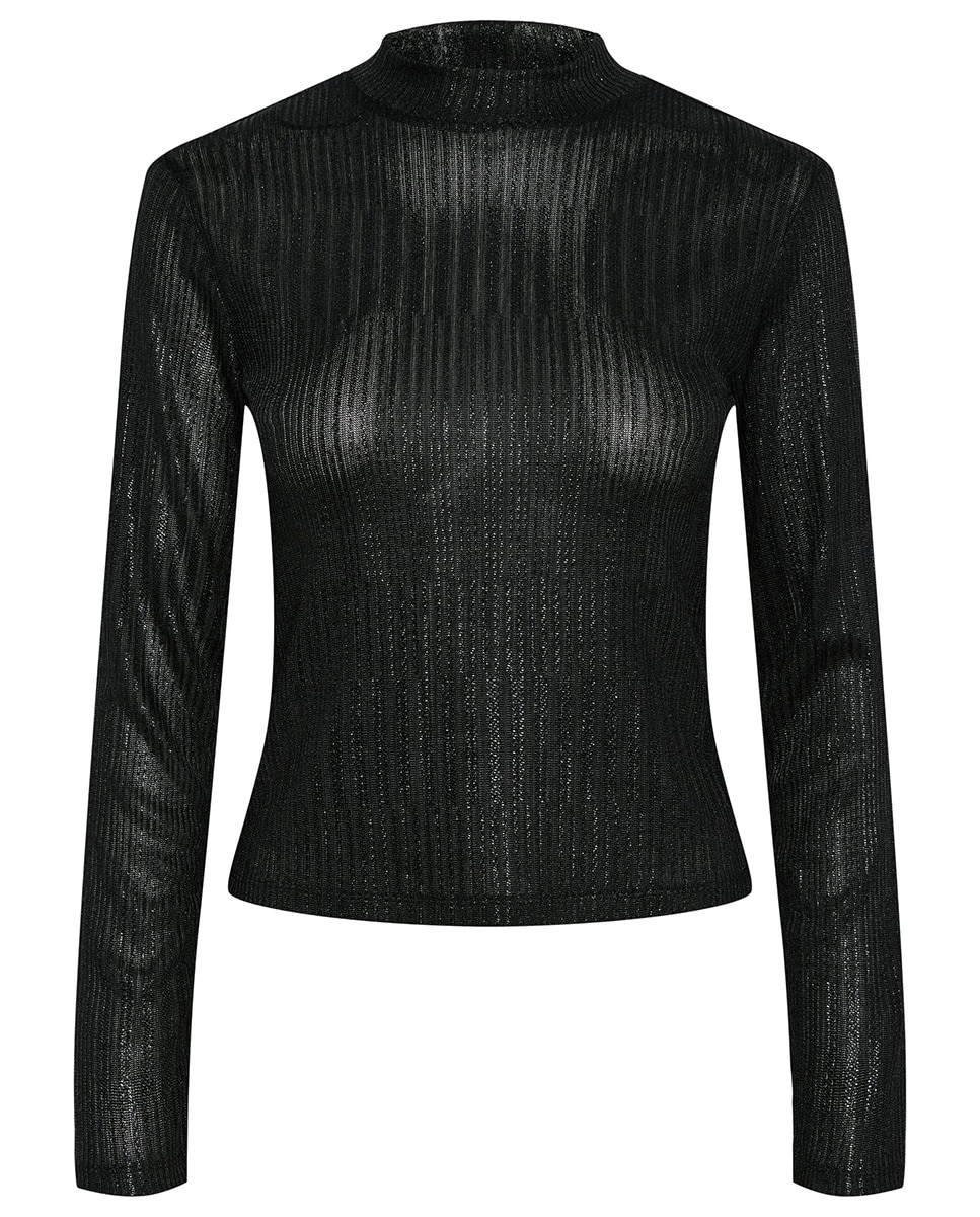 Top de Manga Comprida Preto-4