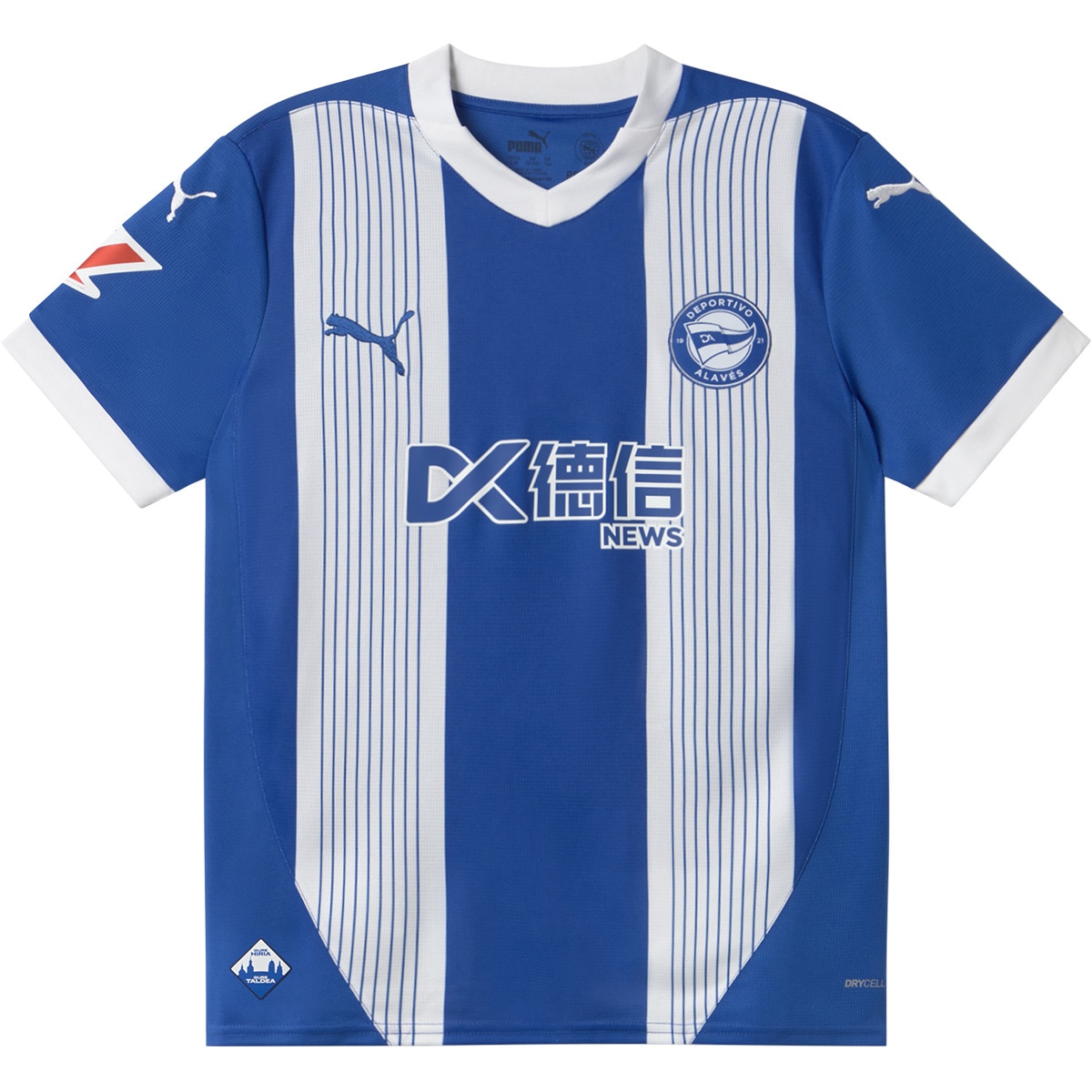 T-shirt de Homem 1.º Equipamento Deportivo Alavés FC 2024-2025 Azul-1