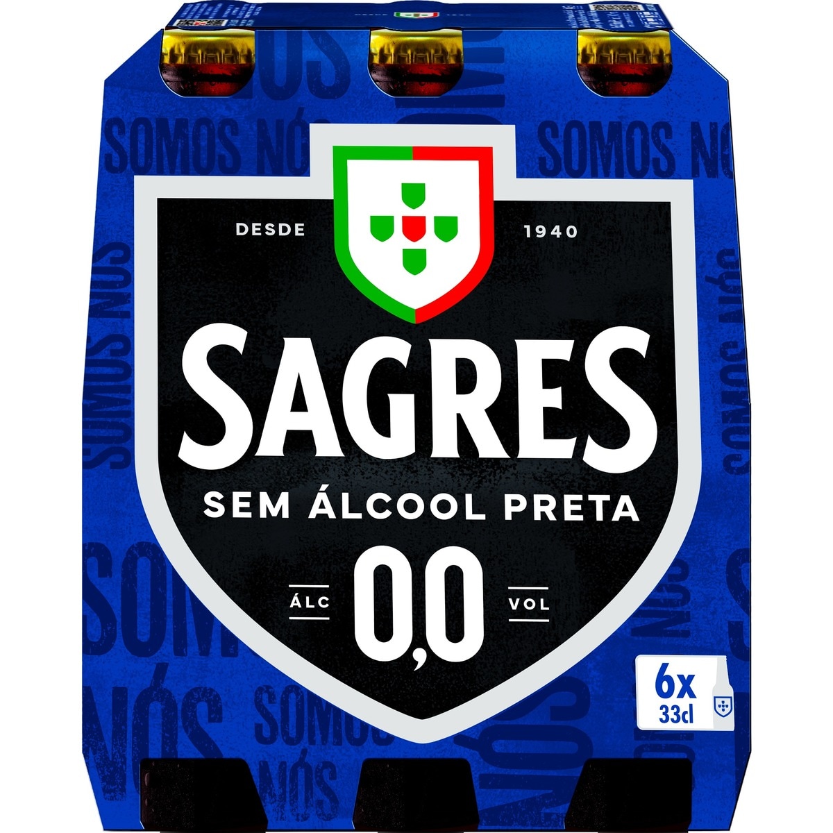 Cerveja Preta sem Álcool 0,0% Pack 6 unidades garrafa 33 cl