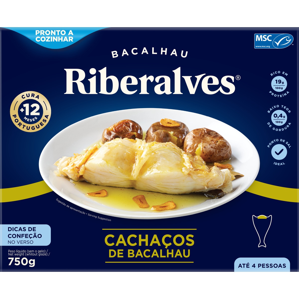 Cachaços de Bacalhau embalagem 750 g