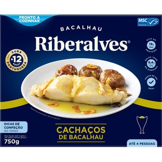 Cachaços de Bacalhau embalagem 750 g - Riberalves