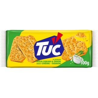 Crackers Cream Onion embalagem 100 g - Tuc