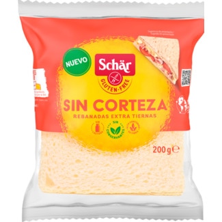 Pão de Forma sem Côdea sem Glúten embalagem 200 g - Schar