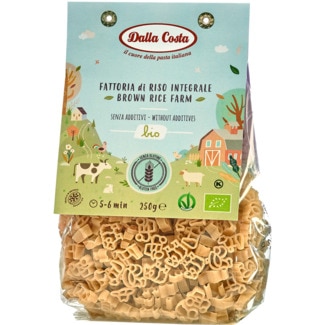 Massa de Arroz Integral Bio sem Glúten embalagem 250 g - Dalla Costa
