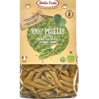 Massa Penne de Ervilhas Bio embalagem 250 g - Dalla Costa