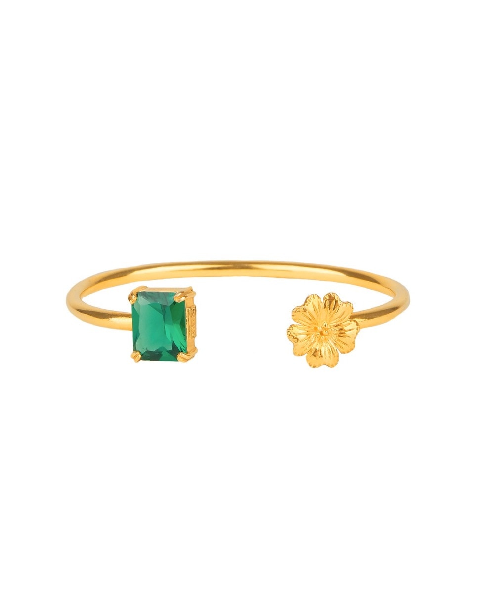 Pulseira Flores da Amalia em Prata Dourada Dourado-1
