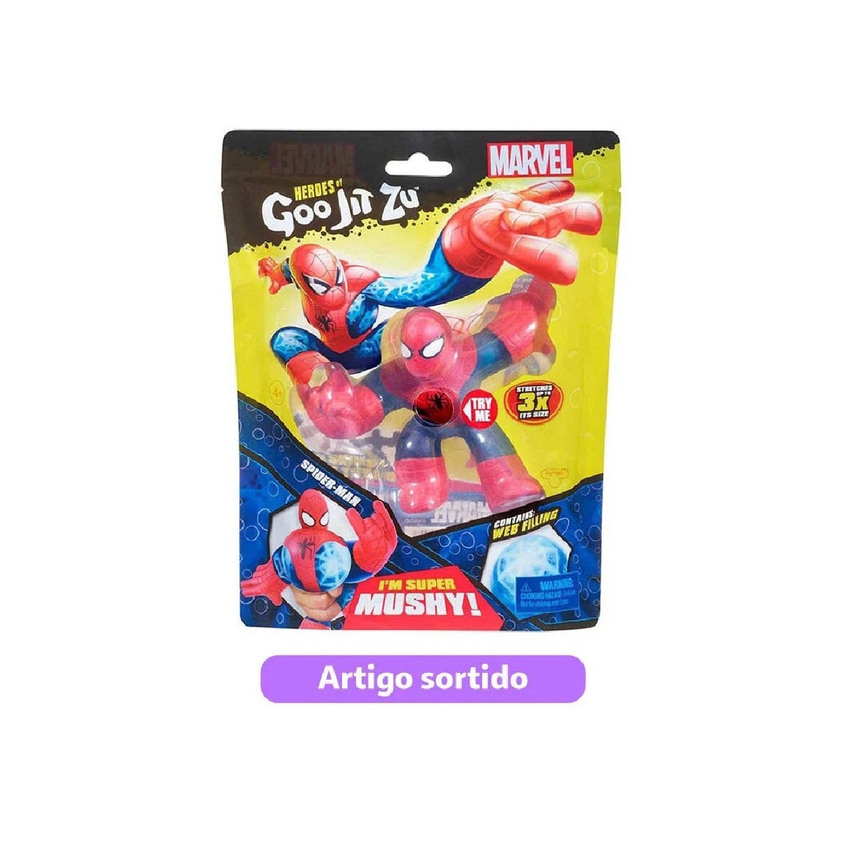 Imagem 0 de Goo Jit Zu - Figuras Marvel Glow Surge