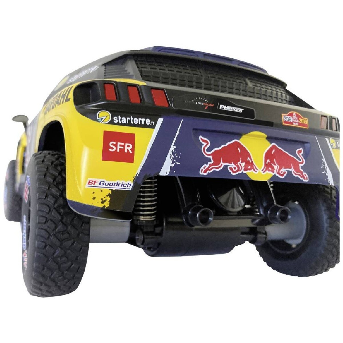 Carro telecomandado 1:16 Peugeot Rally 3008 DKR LOEB 19 RC Carson 6