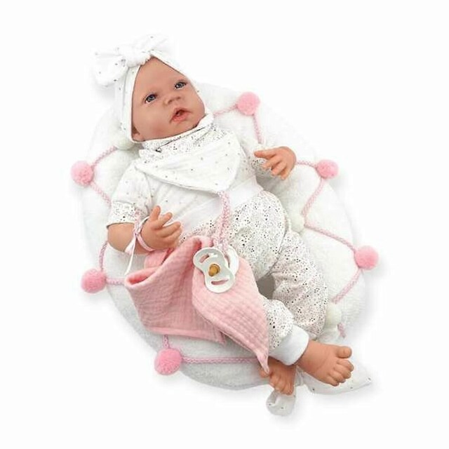 Imagem 0 de Reborn Fato Branco Fato Branco Estampado Fato Real Mecanismo Almofada de amamentação