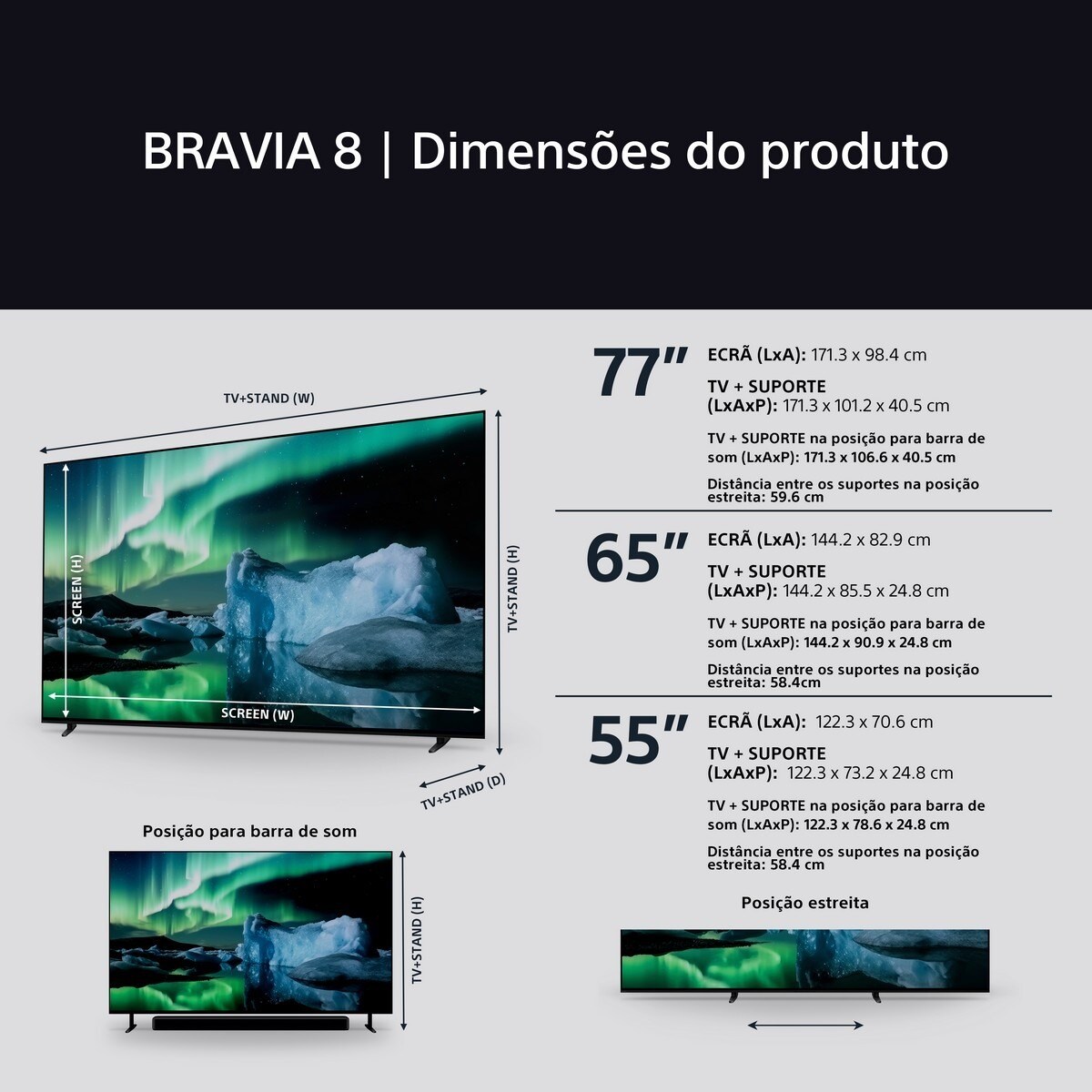 TV Sony Bravia 8 OLED 65" 65XR80 4K UHD Google TV 2024 14