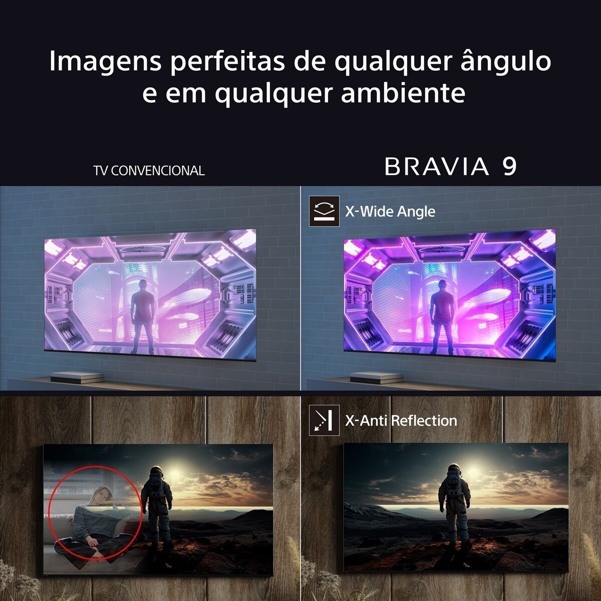 TV Sony Bravia 9 QLED 75" ( 189 cm) 75XR90 4K UHD Google TV 2024 8