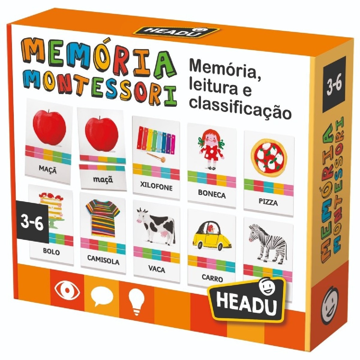 Imagem 0 de Montessori - Jogo Memória, Leitura e Classificação