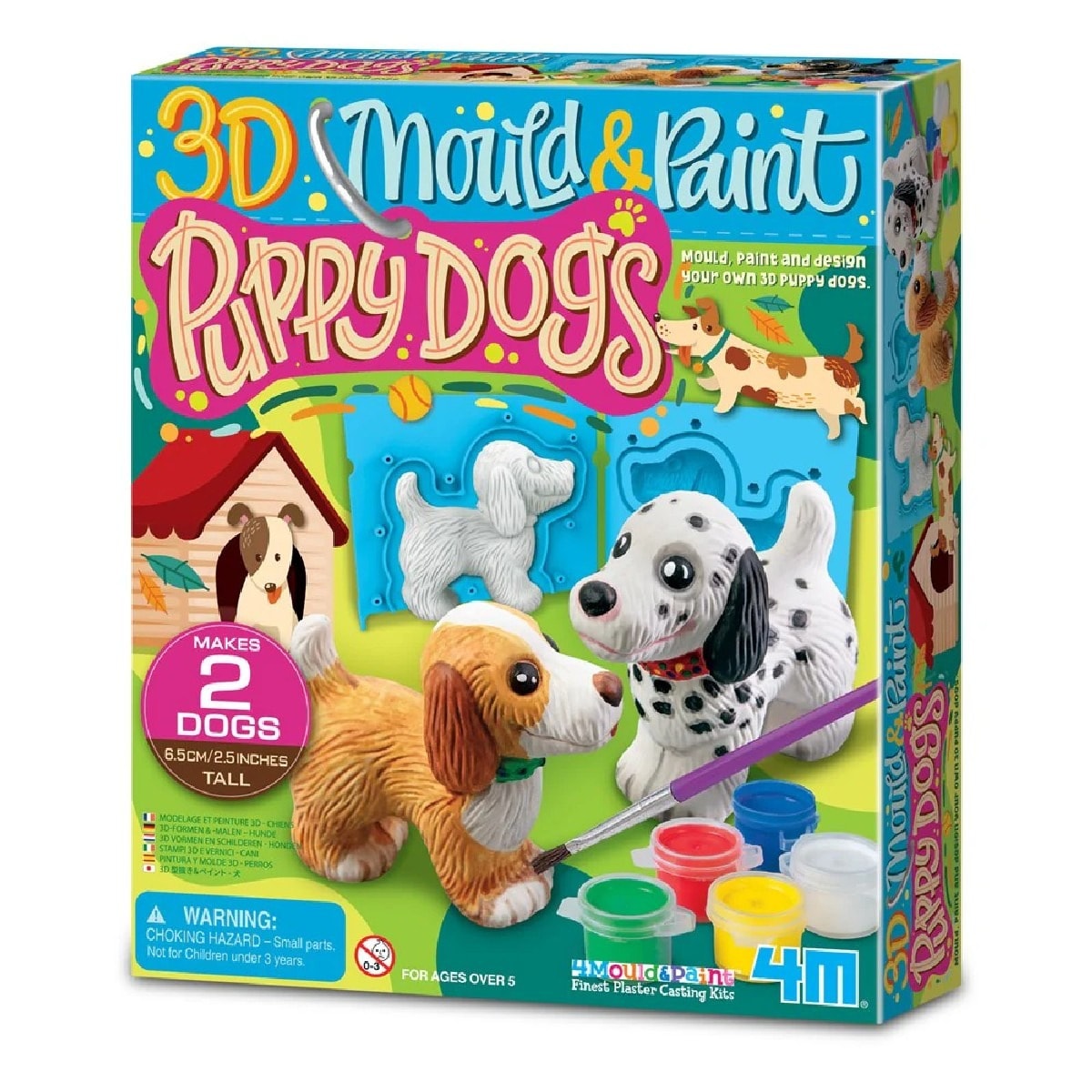 Jogo de moldar e pintar cachorros 3d 1