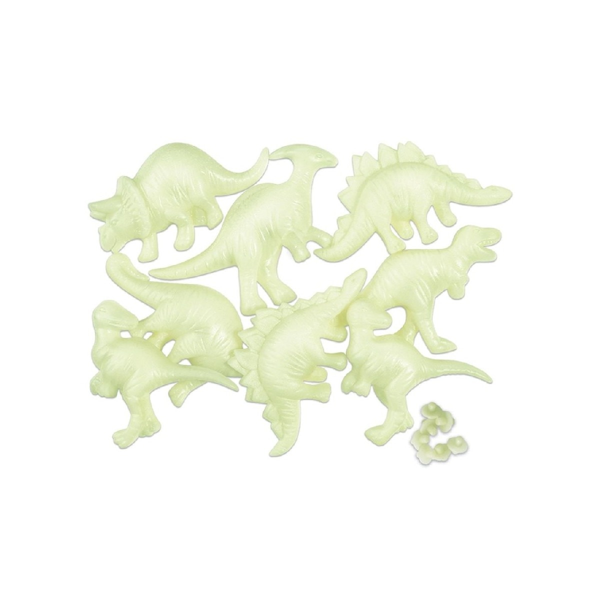Conjunto de Dinossauros 3D que Brilham no Escuro Decoração 3