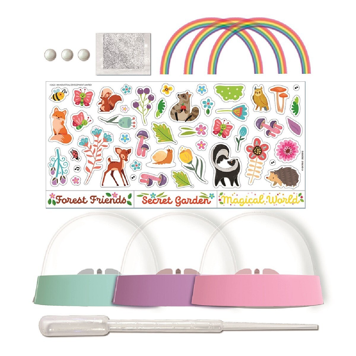 Arco-Íris KidzMaker Glitter Rainbow Snow Dome - 4M 3