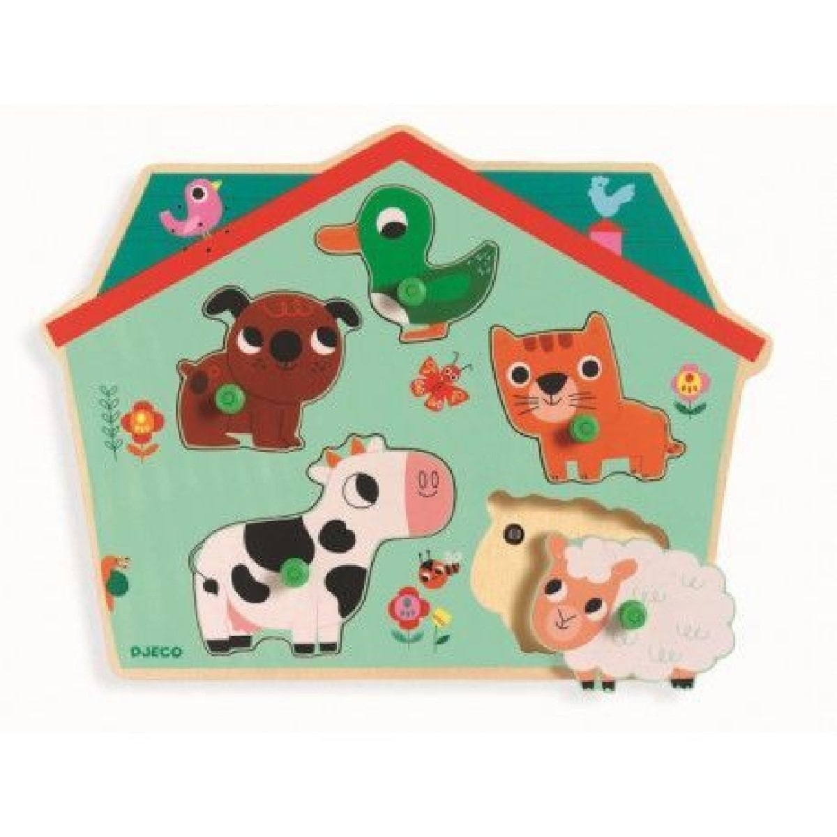 Puzzle de encaixe com sons Ouaf Woof 1