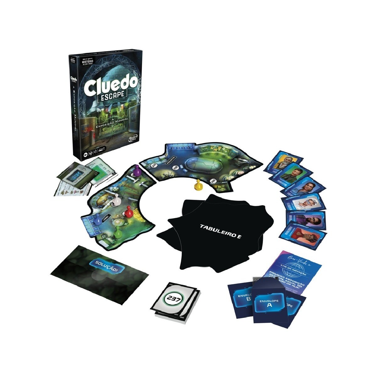 Jogo de Tabuleiro Cluedo Escape - Exposição Mundial - Hasbro Gaming 3