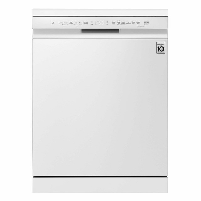 Imagem 0 de Máquina de Lavar Loiça LG DF243FW Inverter Direct Drive, de 14 Conjuntos, 3º Cesto e de 60 cm - Branco