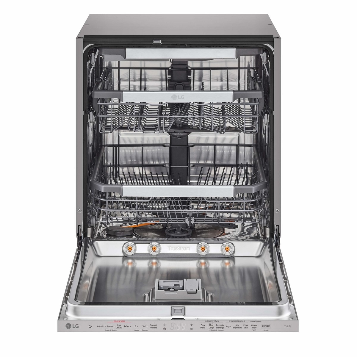 Máquina de Lavar Loiça Encastrável LG DB475TXS QuadWashTM Steam, com Lavagem a Vapor e 3º Cesto, de 14 Conjuntos e 59,8 cm - Aço Inox Aço inoxidável-5