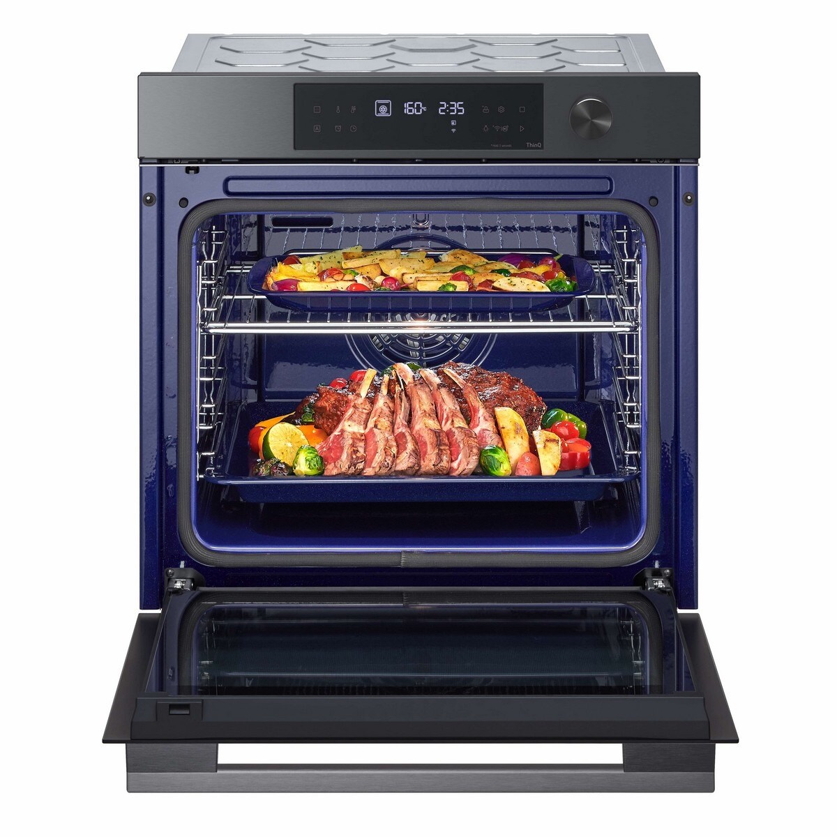 Forno Multifunções LG WS7D7631WB InstaView?, Pirolítico, EasyClean? e de 76 Litros - Peto e Inox Preto / Inox-5