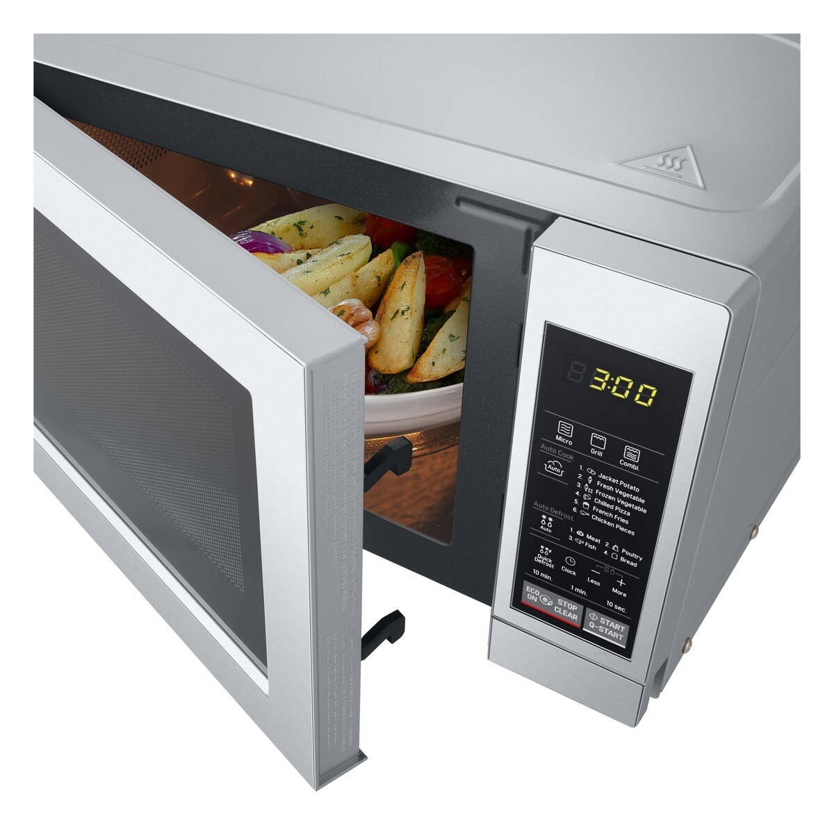 Micro-ondas com Grill LG MH6044V de 700 W NeoChef™, EasyClean™e Capacidade de 20 Litros - Inox Inox anti marcas-6