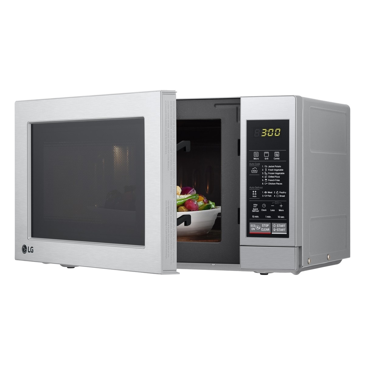 Micro-ondas com Grill LG MH6044V de 700 W NeoChef™, EasyClean™e Capacidade de 20 Litros - Inox Inox anti marcas-3