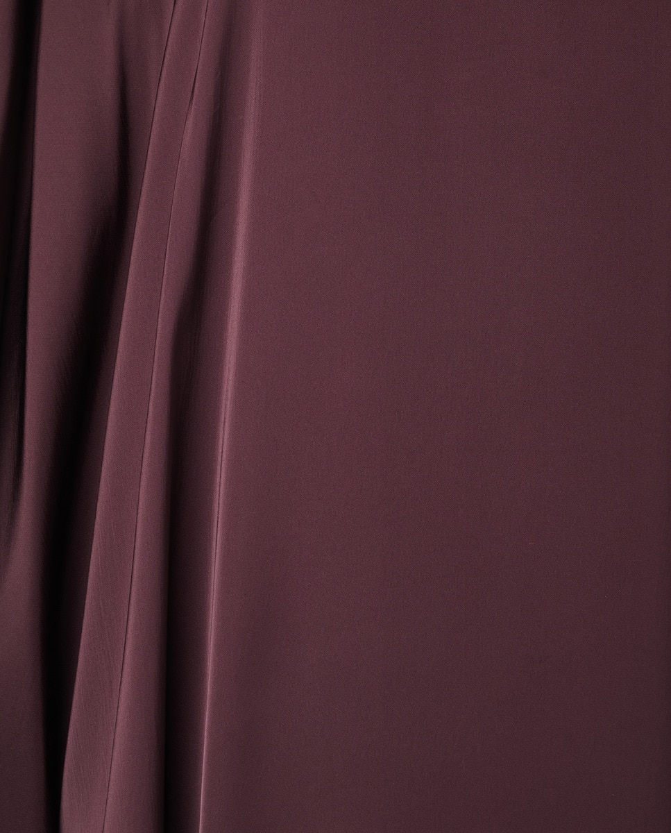 Vestido midi fluido 291 Beringela-5