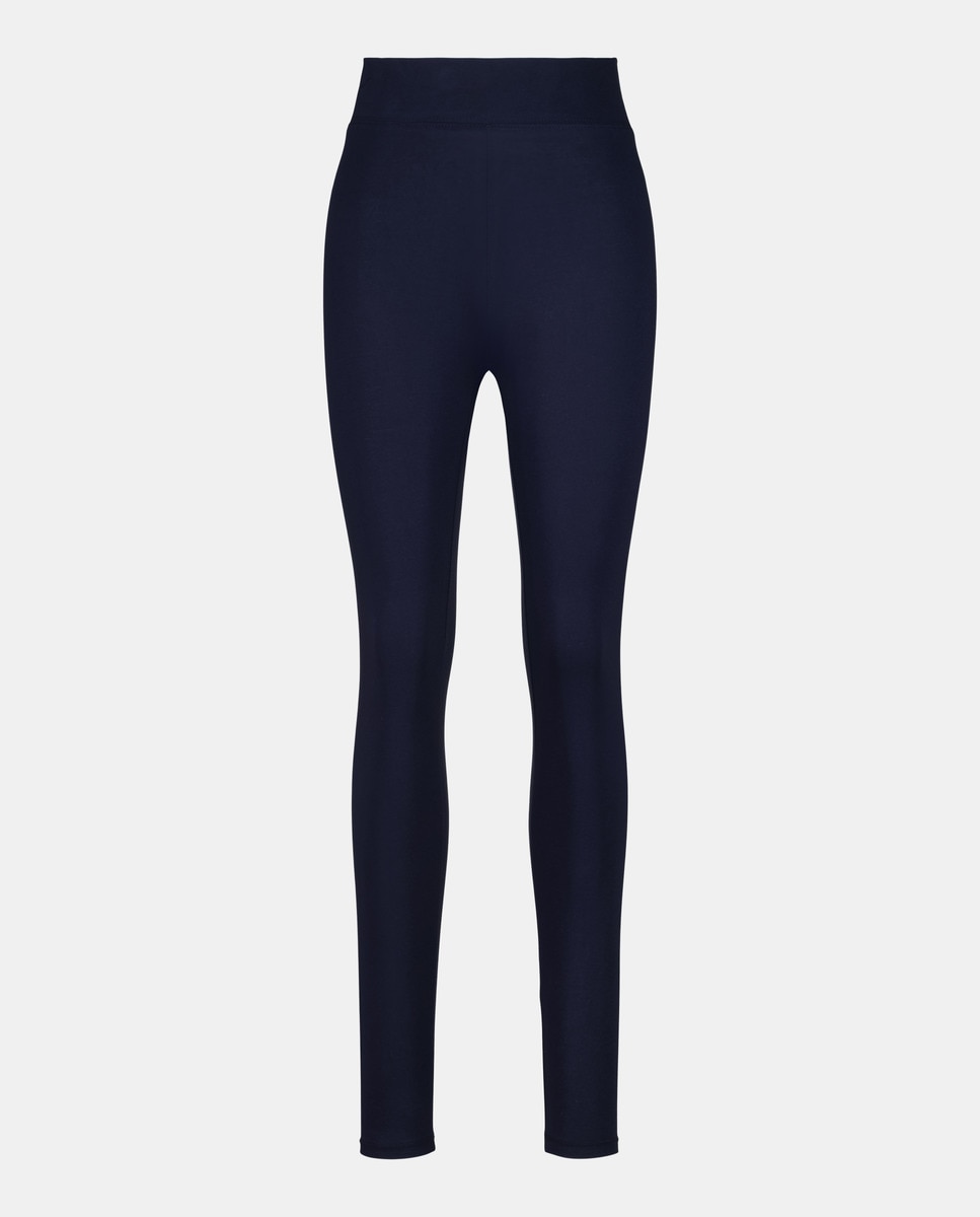 Legging de mujer básico liso Azul marino-4