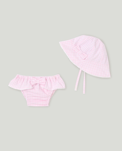 Imagen 0 de Conjunto de bebé niña cuadros vichy