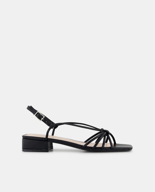 Imagen 0 de Sandalias de mujer con tacón y tiras con nudo