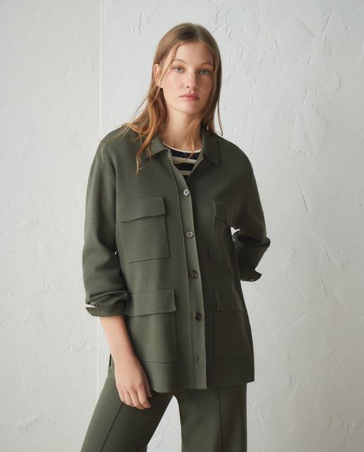 Imagen 0 de Chaqueta de punto de manga larga de mujer