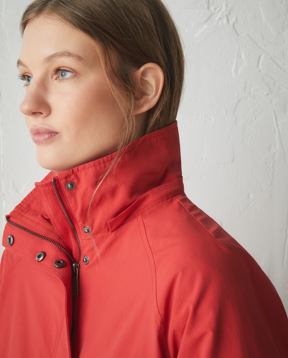 Parka Ligeira Curta 600 Vermelho-3