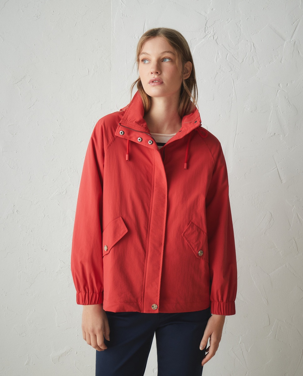 Parka Ligeira Curta 600 Vermelho-1