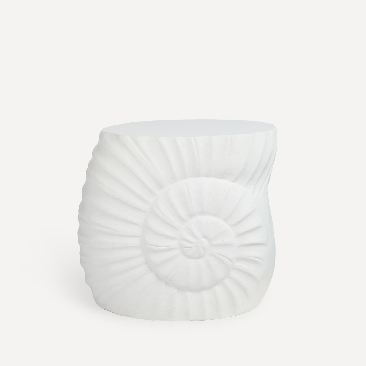 Mesa Auxiliar de Jardim Concha Branco-3