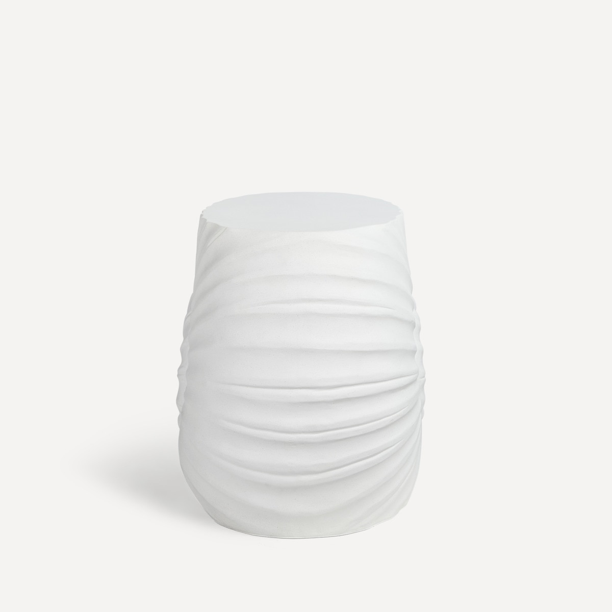 Mesa Auxiliar de Jardim Concha Branco-2