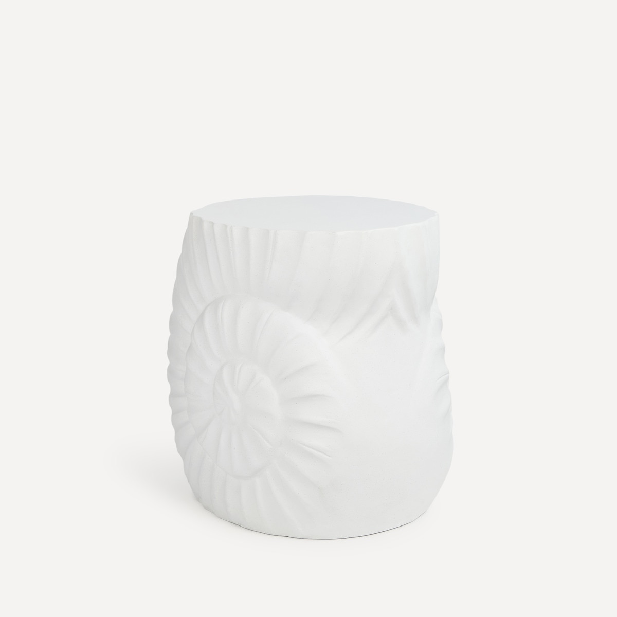 Mesa Auxiliar de Jardim Concha Branco-1
