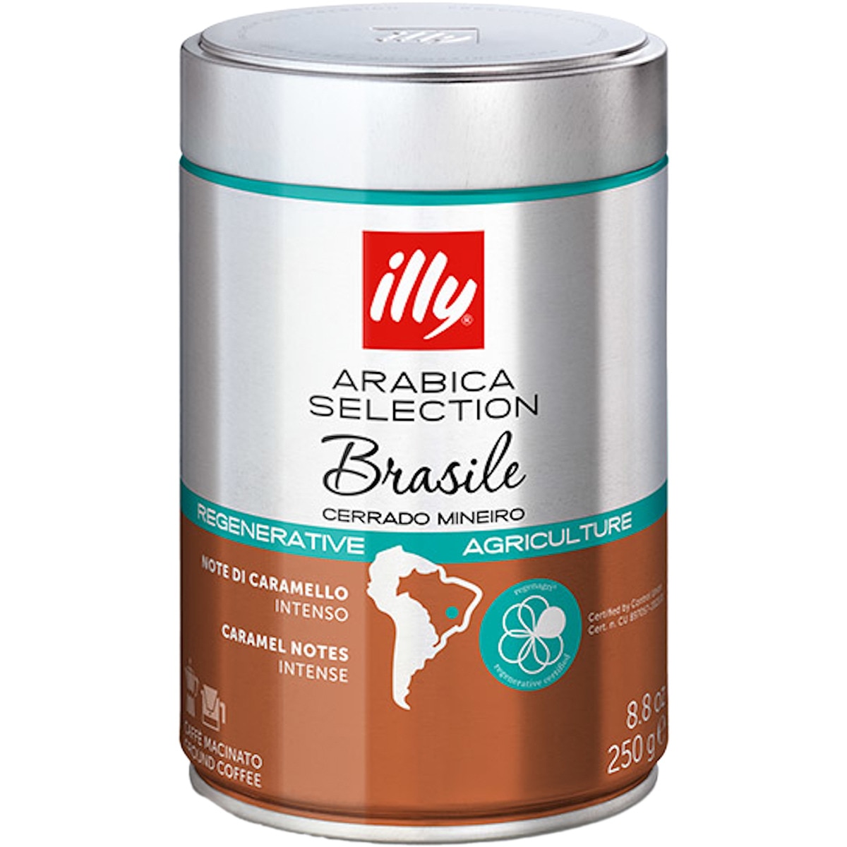 café molido intenso arábica Selection Brasile Cerrado Mineiro lata 250 g