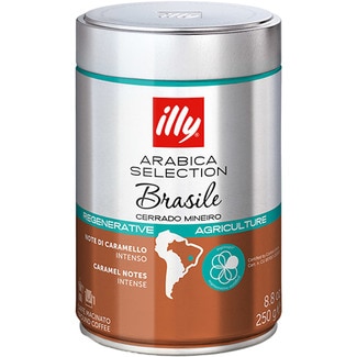 café molido intenso arábica Selection Brasile Cerrado Mineiro lata 250 g - Illy