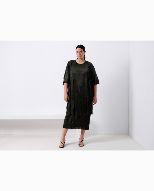 Imagen 0 de Kimono de punto plisado de mujer