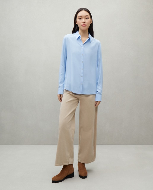 Imagen 0 de Pantalón denim cullote con botones