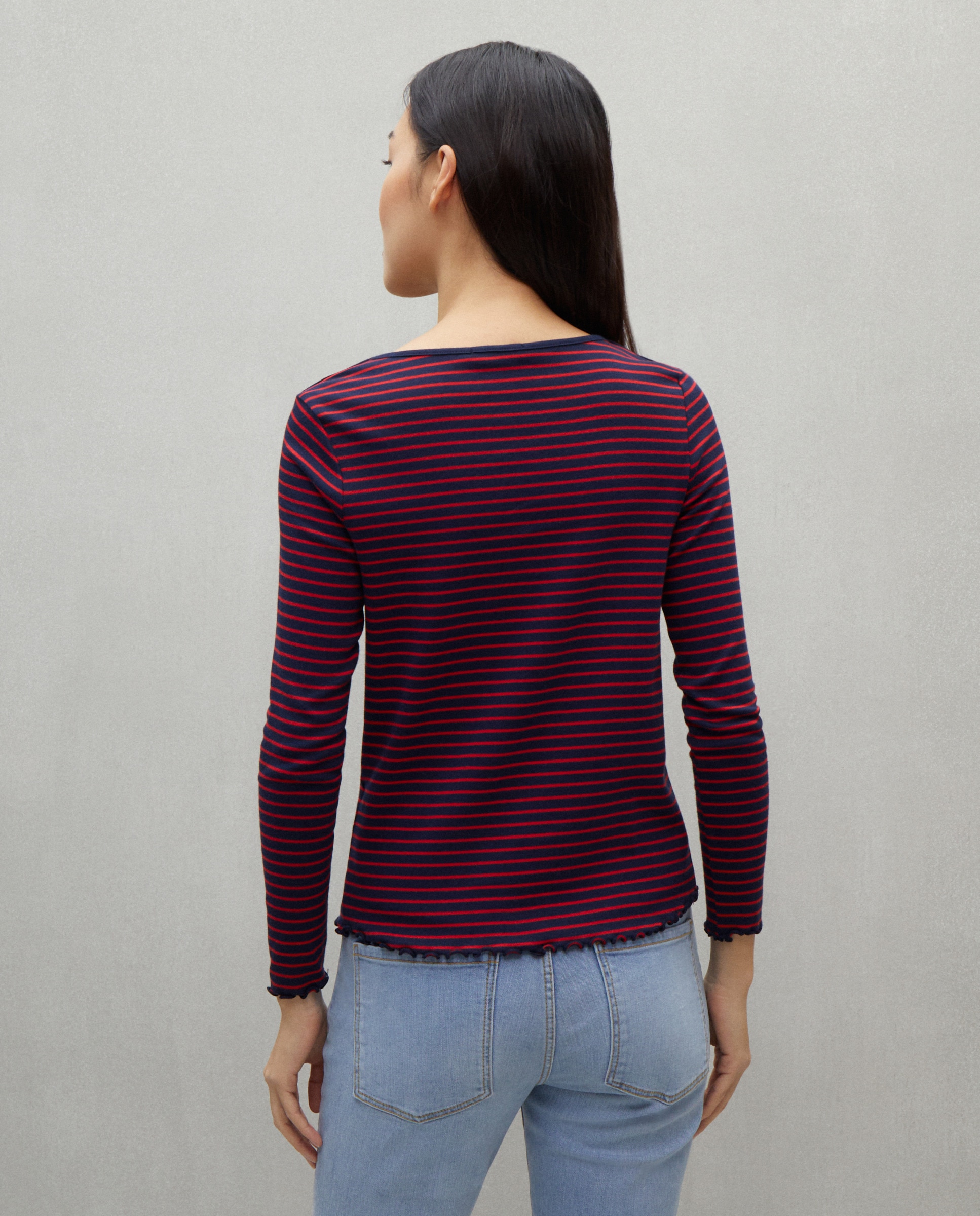Camisola Básica com Manga Comprida Multicolor-3